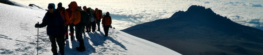 Near the summit of Kilimanjaro