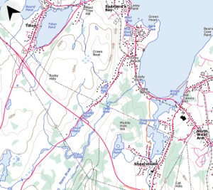 A Topo map of Tilton, Newfoundland