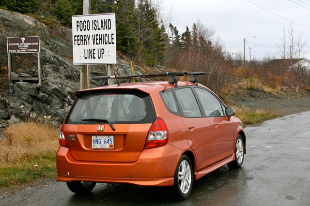 Tigger in the Fogo Island Ferry Line Up