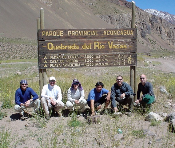 Setting out for Aconcagua