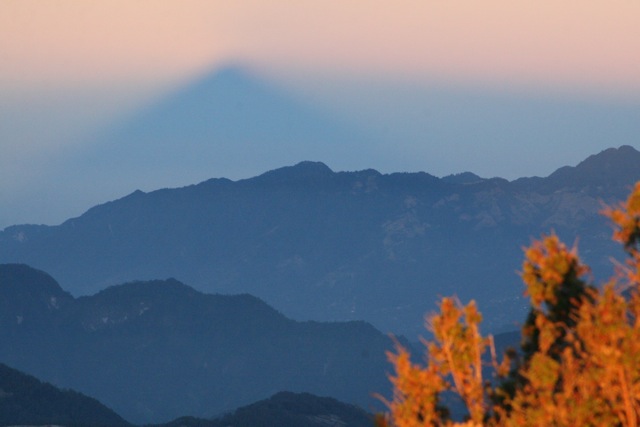 Santa Maria Shadow at Sunrise