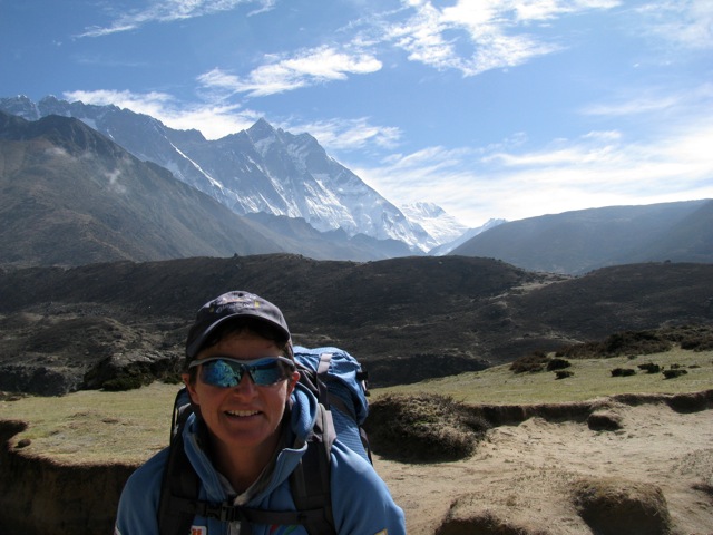 TA trekking near Pheriche, Nepal