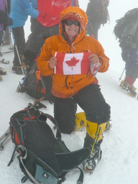 TA on the summit of Mount Elbrus