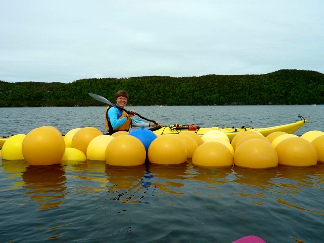 Paddling the bubble boatPaddling the bubble boat
