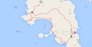 2013 Bashing Around Back Harbour Map